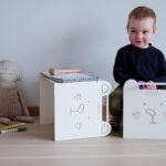 Montessori kuubiktool laste tool laste laud vineerist lakaluk